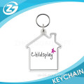 Custom House Shape Clear Acrylic Photo Keychain Wholesale